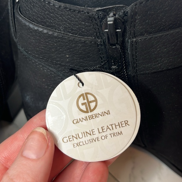 NWT Giani Bernini Womens Black Putneyy Leather Ankle Boot Shoe Size 5.5M - Picture 7 of 11